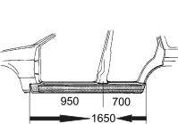 Накладка порога VAN WEZEL 1837103