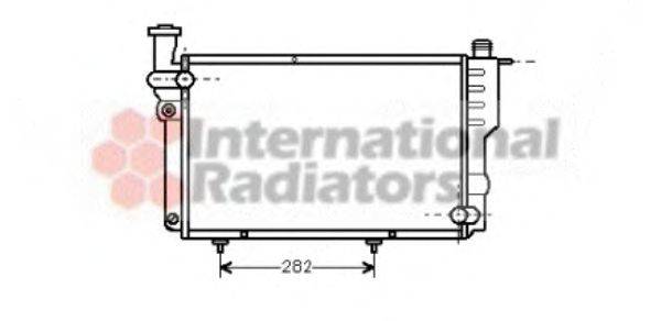 Радиатор, охлаждение двигателя VAN WEZEL 40002096