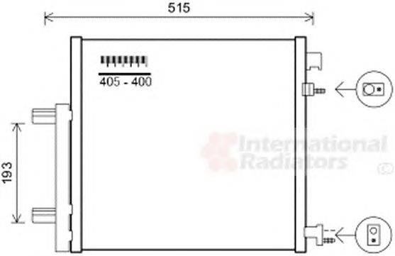 Конденсатор, кондиционер VAN WEZEL 81005140