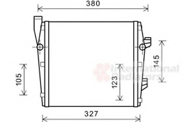 Радиатор, охлаждение двигателя VAN WEZEL 74002066