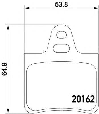Комплект тормозных колодок, дисковый тормоз TEXTAR 2016203