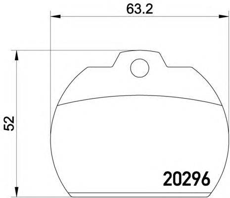 Комплект тормозных колодок, дисковый тормоз TEXTAR 2029602