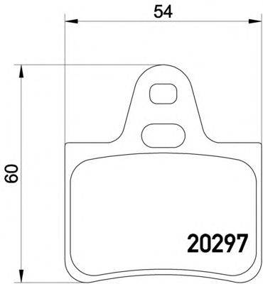 Комплект тормозных колодок, дисковый тормоз TEXTAR 2029703