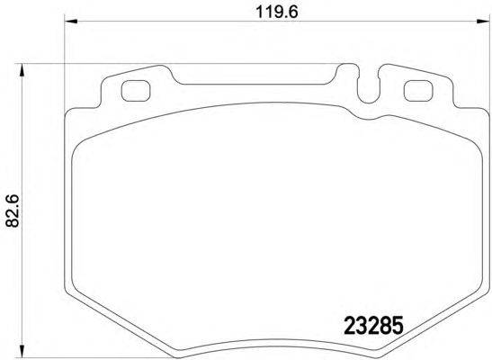 Комплект тормозных колодок, дисковый тормоз TEXTAR 2328501