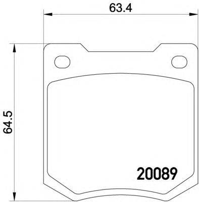 Комплект тормозных колодок, дисковый тормоз TEXTAR 2008901