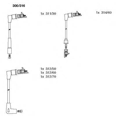 Комплект проводов зажигания BREMI 300316