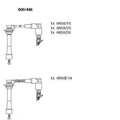 Комплект проводов зажигания BREMI 600/446