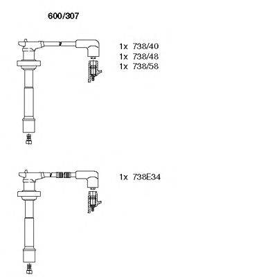 Комплект проводов зажигания BREMI 600307