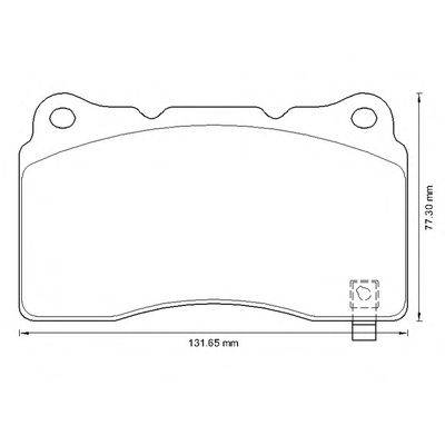 Комплект тормозных колодок, дисковый тормоз BENDIX 573347B