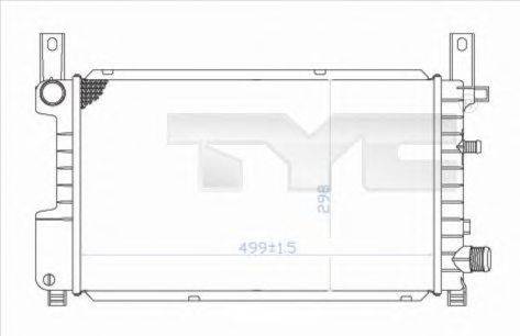 Радиатор, охлаждение двигателя TYC 710-0049