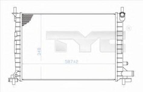 Радиатор, охлаждение двигателя TYC 710-0051