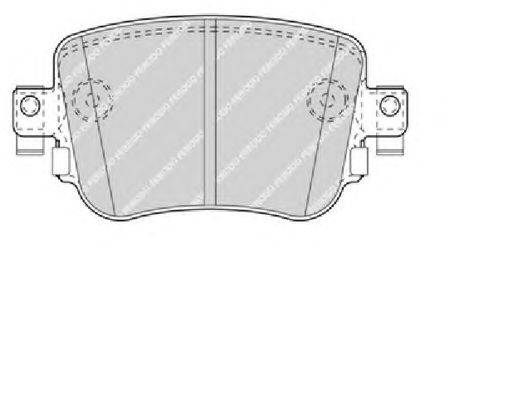 Комплект тормозных колодок, дисковый тормоз FERODO 25110