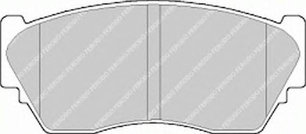 Комплект тормозных колодок, дисковый тормоз FERODO 21657