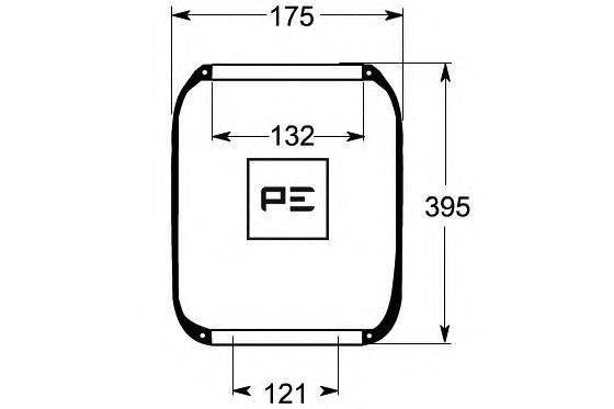 Кожух пневматической рессоры PE Automotive 084.280-71A