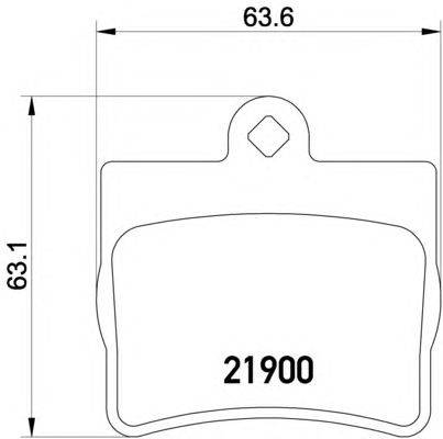 Комплект тормозных колодок, дисковый тормоз MINTEX MDB1858