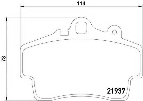 Комплект тормозных колодок, дисковый тормоз MINTEX MDB1873