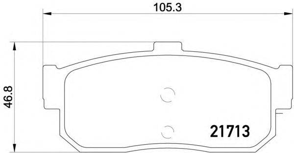 Комплект тормозных колодок, дисковый тормоз MINTEX MDB1501
