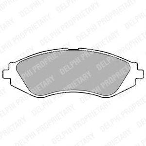 Комплект тормозных колодок, дисковый тормоз DELPHI LP1779