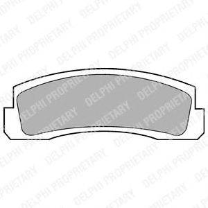 Комплект тормозных колодок, дисковый тормоз DELPHI 20660