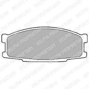 Комплект тормозных колодок, дисковый тормоз DELPHI LP981