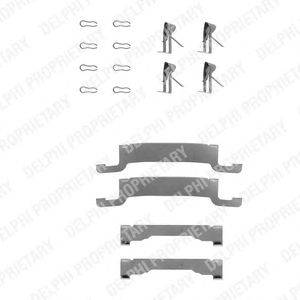 Комплектующие, колодки дискового тормоза DELPHI LX0243