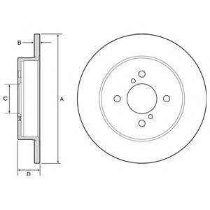 Тормозной диск DELPHI BG4539