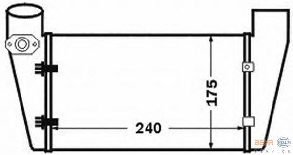 Интеркулер HELLA 8ML 376 776-071