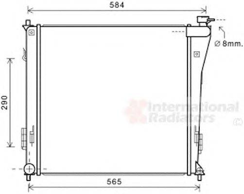 Радиатор, охлаждение двигателя SCHLIECKMANN 60822303
