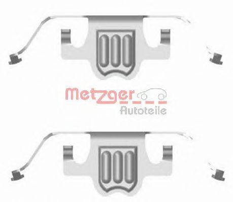 Комплектующие, колодки дискового тормоза METZGER 109-1695