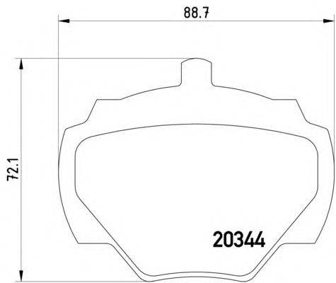 Комплект тормозных колодок, дисковый тормоз HELLA 8DB 355 005-791