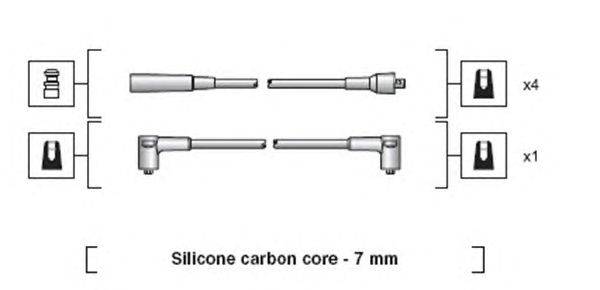 Комплект проводов зажигания MAGNETI MARELLI 941318111026