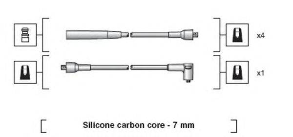 Комплект проводов зажигания MAGNETI MARELLI 941318111064