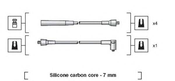 Комплект проводов зажигания MAGNETI MARELLI 941318111076