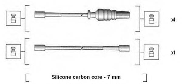 Комплект проводов зажигания MAGNETI MARELLI MSK566