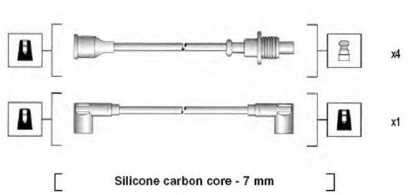 Комплект проводов зажигания MAGNETI MARELLI MSK573