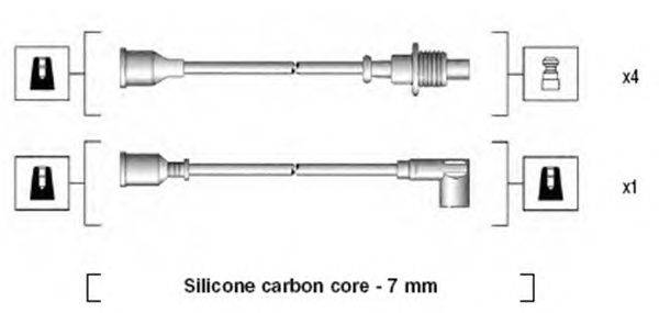 Комплект проводов зажигания MAGNETI MARELLI 941135140702