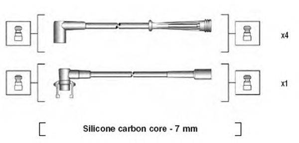 Комплект проводов зажигания MAGNETI MARELLI 941145140711