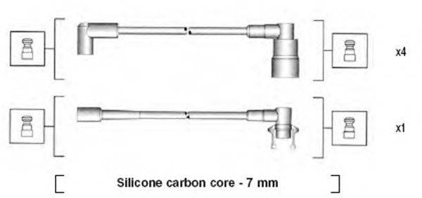 Комплект проводов зажигания MAGNETI MARELLI 941145410738