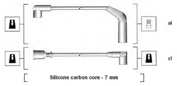 Комплект проводов зажигания MAGNETI MARELLI 941155060744