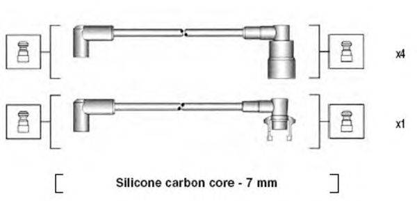 Комплект проводов зажигания MAGNETI MARELLI 941215070792