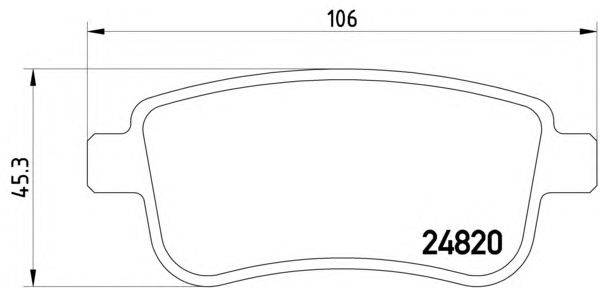 Комплект тормозных колодок, дисковый тормоз HELLA 8DB 355 014-581