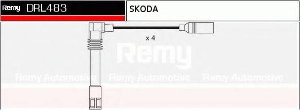 Комплект проводов зажигания DELCO REMY DRL483