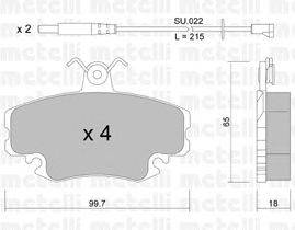 Комплект тормозных колодок, дисковый тормоз REMSA 14118