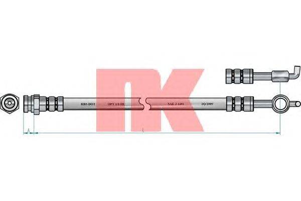 Тормозной шланг NK 853269