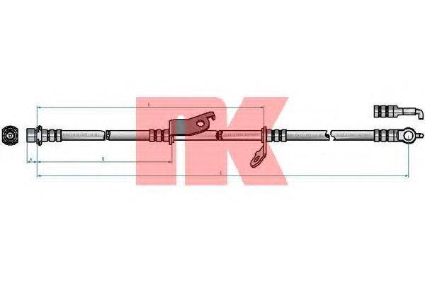 Тормозной шланг NK 8545176