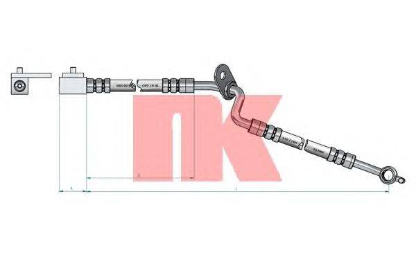 Тормозной шланг NK 853257