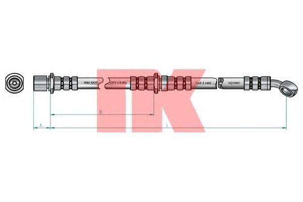 Тормозной шланг NK 854409