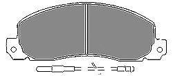 Комплект тормозных колодок, дисковый тормоз MAPCO 6382