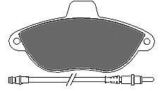 Комплект тормозных колодок, дисковый тормоз MAPCO 141122