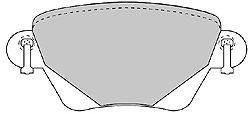 Комплект тормозных колодок, дисковый тормоз MAPCO 6602